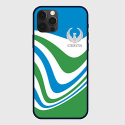 Чехол iPhone 12 Pro Max Узбекистан - герб страны