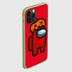 Чехол для iPhone 12 Pro Max HALLOWEEN IS AMONG US, цвет: 3D-салатовый — фото 2
