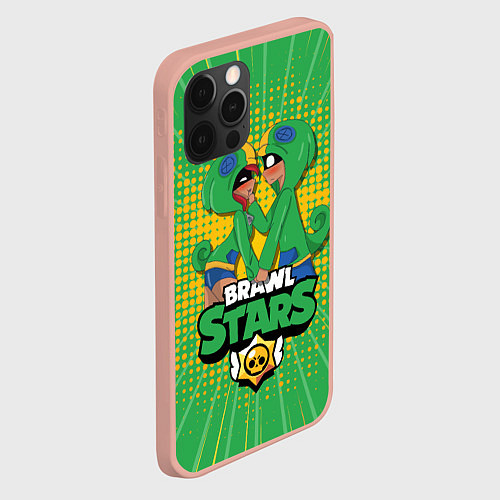 Чехол iPhone 12 Pro Max BRAWL STARS / 3D-Светло-розовый – фото 2