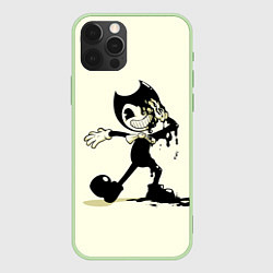 Чехол для iPhone 12 Pro Max Bendy And The Ink Machine, цвет: 3D-салатовый