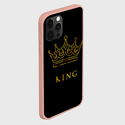 Чехол для iPhone 12 Pro Max KING, цвет: 3D-светло-розовый — фото 2