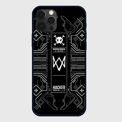 Чехол iPhone 12 Pro Max WATCH DOGS: LEGION / 3D-Черный – фото 1