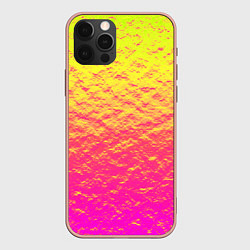 Чехол для iPhone 12 Pro Max Яркий закат, цвет: 3D-светло-розовый