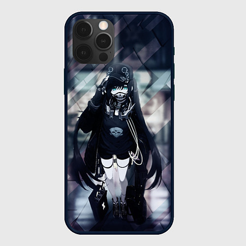 Чехол iPhone 12 Pro Max Anime Cyber / 3D-Черный – фото 1