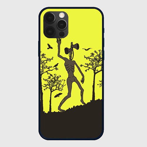 Чехол iPhone 12 Pro Max Siren Head / 3D-Черный – фото 1