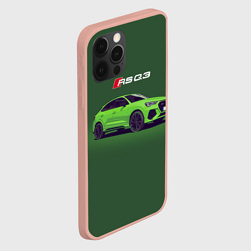 Чехол iPhone 12 Pro Max AUDI RS Q3 Z / 3D-Светло-розовый – фото 2