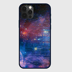 Чехол для iPhone 12 Pro Max Glitch space, цвет: 3D-черный