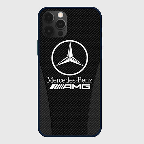 Чехол iPhone 12 Pro Max MERCEDES-BENZ / 3D-Черный – фото 1