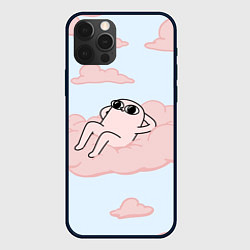 Чехол для iPhone 12 Pro Max Мем, цвет: 3D-черный