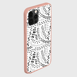 Чехол для iPhone 12 Pro Max Дорожки из следов, цвет: 3D-светло-розовый — фото 2