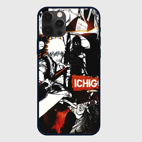 Чехол iPhone 12 Pro Max Bleach Блич Ичиго Курасаки / 3D-Черный – фото 1