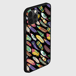 Чехол для iPhone 12 Pro Max Feathers, цвет: 3D-черный — фото 2