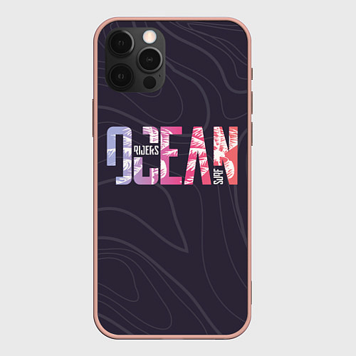 Чехол iPhone 12 Pro Max Сёрфинг / 3D-Светло-розовый – фото 1