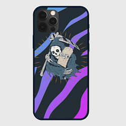 Чехол для iPhone 12 Pro Max Skate or die art, цвет: 3D-черный