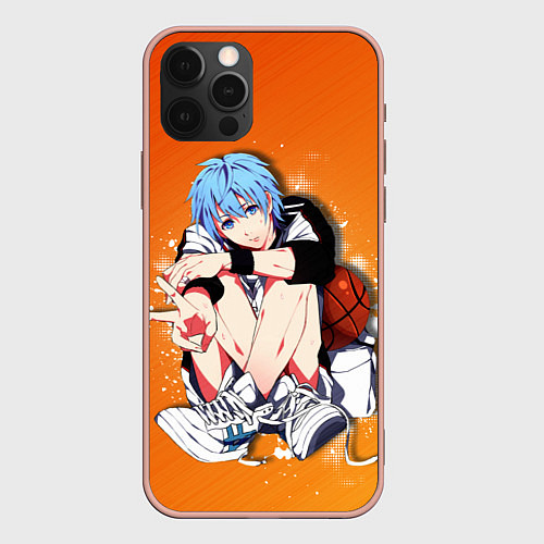 Чехол iPhone 12 Pro Max Баскетбол Куроко / 3D-Светло-розовый – фото 1