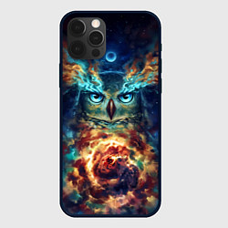 Чехол iPhone 12 Pro Max Сова Космос