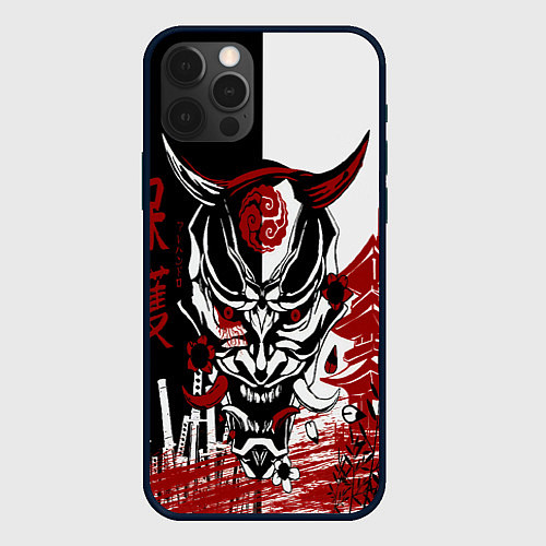 Чехол iPhone 12 Pro Max Самурай Samurai / 3D-Черный – фото 1