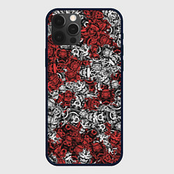 Чехол iPhone 12 Pro Max Красные и Белые самураи