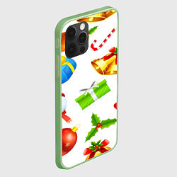Чехол для iPhone 12 Pro Max Новый год!, цвет: 3D-салатовый — фото 2
