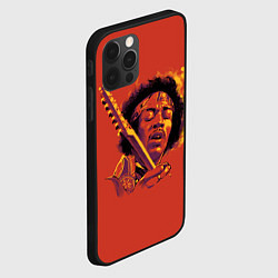 Чехол для iPhone 12 Pro Max Джимми Хендрикс, цвет: 3D-черный — фото 2
