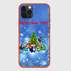 Чехол iPhone 12 Pro Max Among Us New Year