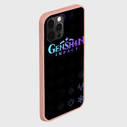 Чехол для iPhone 12 Pro Max GENSHIN IMPACT, цвет: 3D-светло-розовый — фото 2