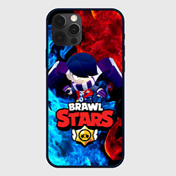 Чехол для iPhone 12 Pro Max Brawl Stars Эдгар, цвет: 3D-черный