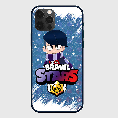 Чехол iPhone 12 Pro Max Brawl Stars Edgar / 3D-Черный – фото 1