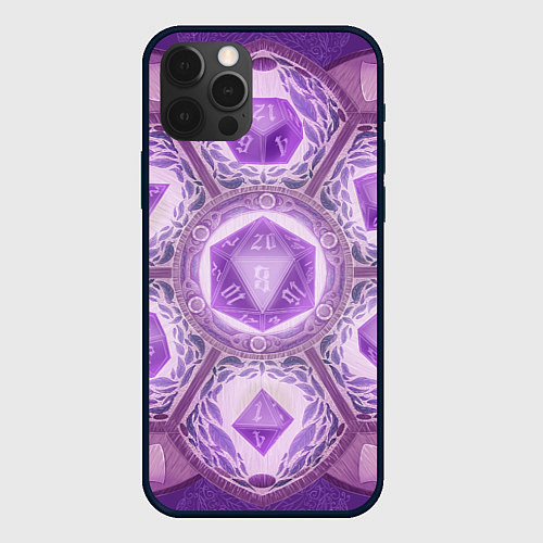 Чехол iPhone 12 Pro Max DnD Dices: Lavander / 3D-Черный – фото 1