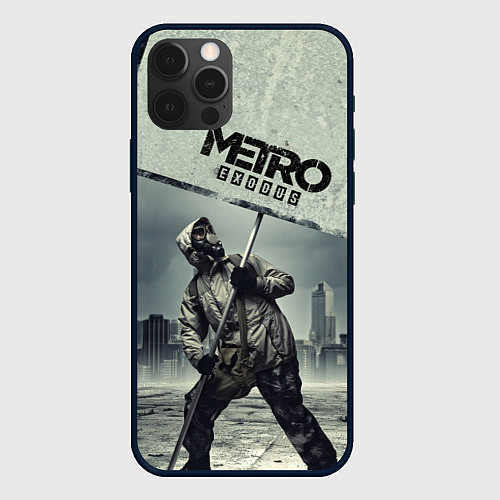 Чехол iPhone 12 Pro Max Metro Exodus / 3D-Черный – фото 1