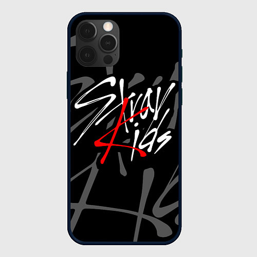 Чехол iPhone 12 Pro Max STRAY KIDS / 3D-Черный – фото 1
