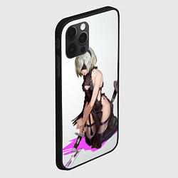 Чехол для iPhone 12 Pro Max NIER AUTOMATA 2B, цвет: 3D-черный — фото 2