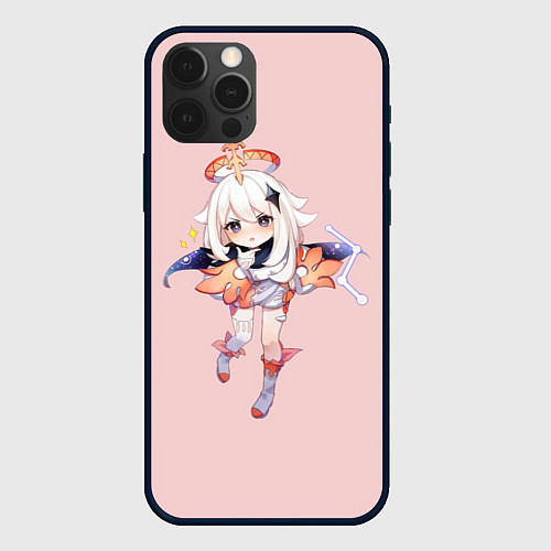 Чехол iPhone 12 Pro Max Paimon / 3D-Черный – фото 1