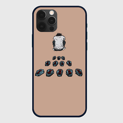Чехол iPhone 12 Pro Max Тетрадь смерти / 3D-Черный – фото 1