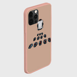 Чехол для iPhone 12 Pro Max Тетрадь смерти, цвет: 3D-светло-розовый — фото 2