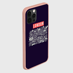 Чехол для iPhone 12 Pro Max LONDON, цвет: 3D-светло-розовый — фото 2