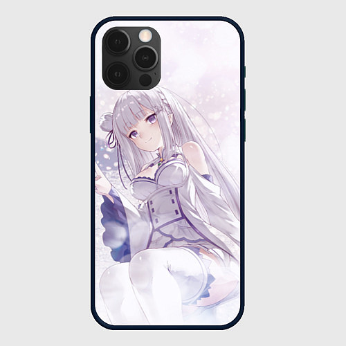 Чехол iPhone 12 Pro Max Эмилия / 3D-Черный – фото 1
