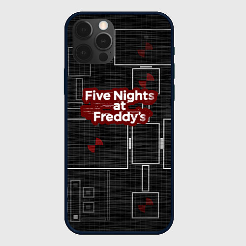 Чехол iPhone 12 Pro Max Five Nights At Freddy / 3D-Черный – фото 1