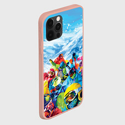Чехол для iPhone 12 Pro Max Палитра сноуборд, цвет: 3D-светло-розовый — фото 2