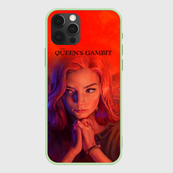 Чехол для iPhone 12 Pro Max Queens Gambit Ход Королевы, цвет: 3D-салатовый