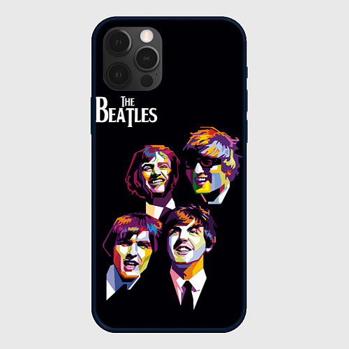 Чехол iPhone 12 Pro Max The Beatles / 3D-Черный – фото 1