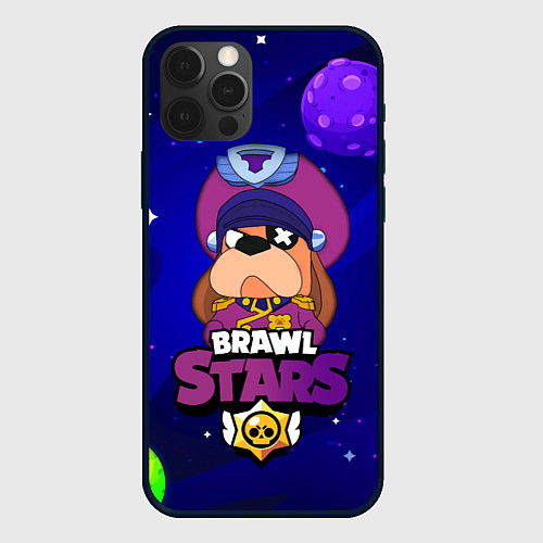 Чехол iPhone 12 Pro Max Brawl Stars - Генерал Гавс / 3D-Черный – фото 1