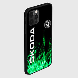 Чехол для iPhone 12 Pro Max SKODA, цвет: 3D-черный — фото 2