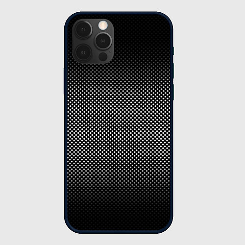 Чехол iPhone 12 Pro Max Абстракция точки / 3D-Черный – фото 1