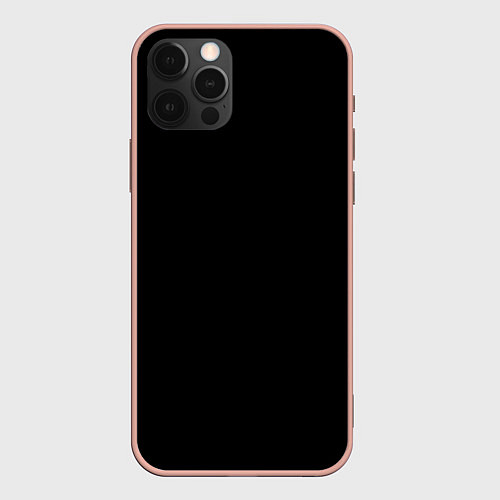 Чехол iPhone 12 Pro Max ЧЁРНАЯ МАСКА / 3D-Светло-розовый – фото 1