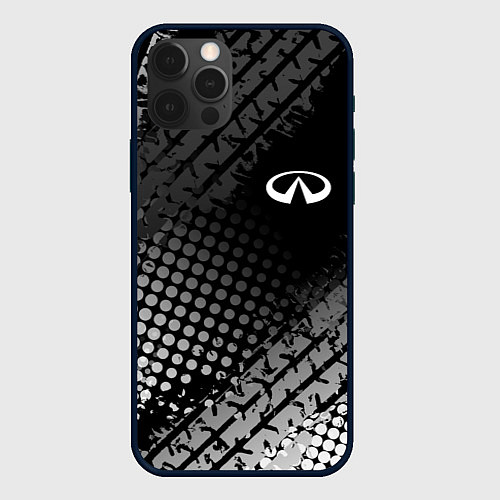 Чехол iPhone 12 Pro Max Infiniti / 3D-Черный – фото 1