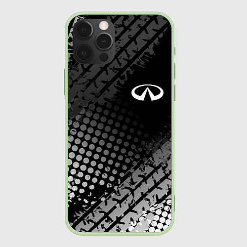 Чехол iPhone 12 Pro Max Infiniti / 3D-Салатовый – фото 1