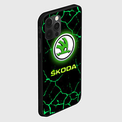 Чехол для iPhone 12 Pro Max SKODA, цвет: 3D-черный — фото 2