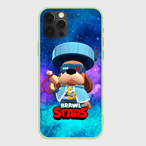 Чехол iPhone 12 Pro Max Генерал Гавс brawl stars / 3D-Салатовый – фото 1