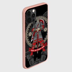 Чехол для iPhone 12 Pro Max Русский богатырь, цвет: 3D-светло-розовый — фото 2